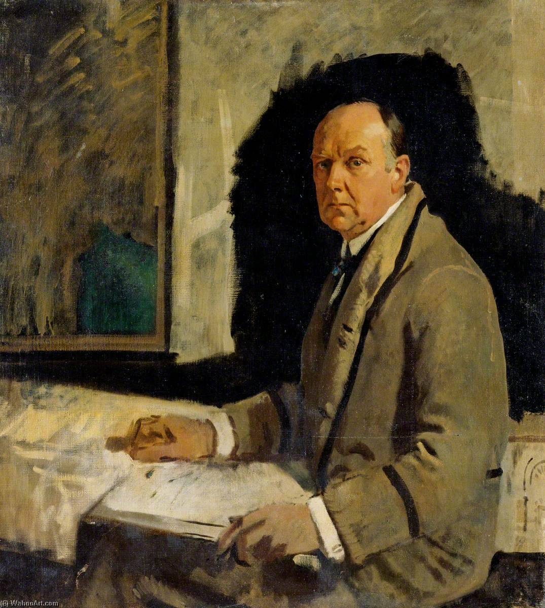 Study For A Portrait Of Leonard Stokes — Sir William Newenham Montague Orpen