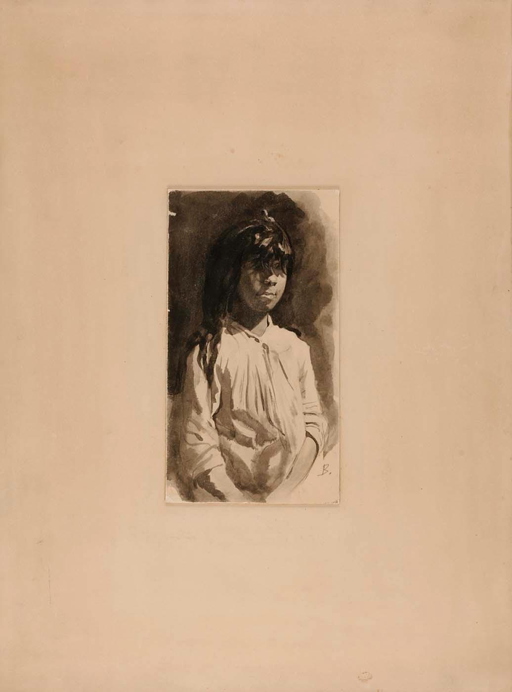 Head Of A Mesdado Girl — Howard Russell Butler