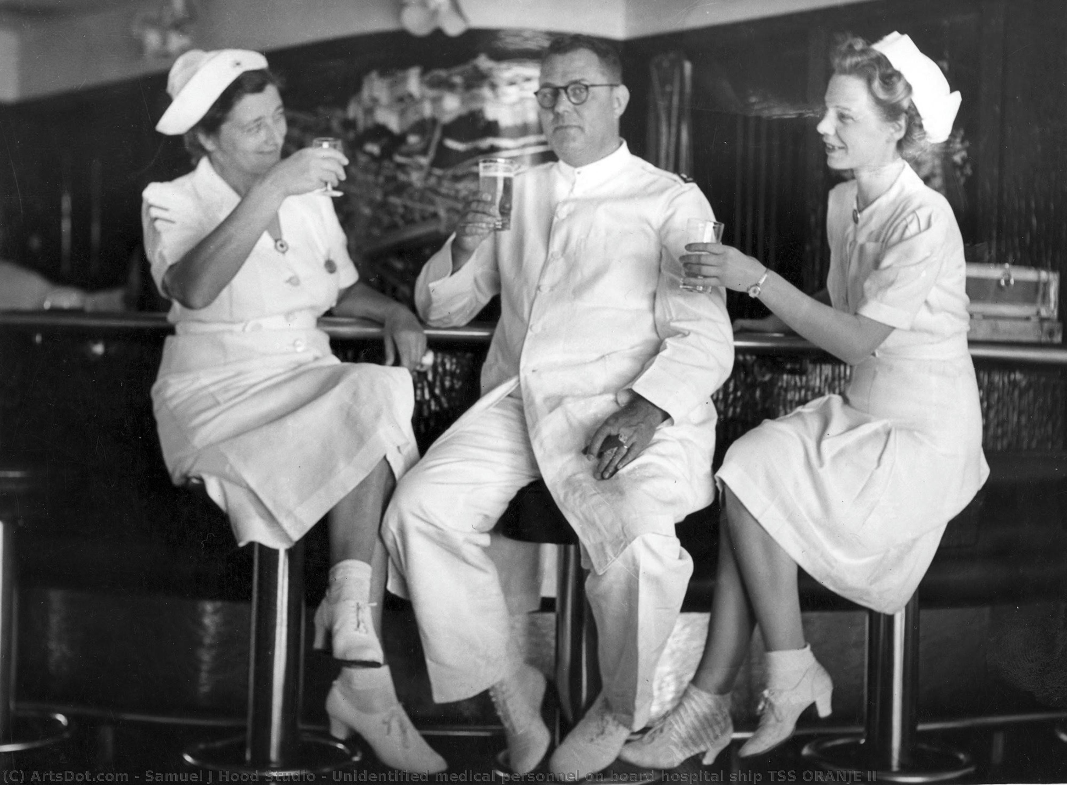 Unidentified Medical Personnel On Board Hospital Ship Tss Oranje Ii — Samuel J Hood Studio