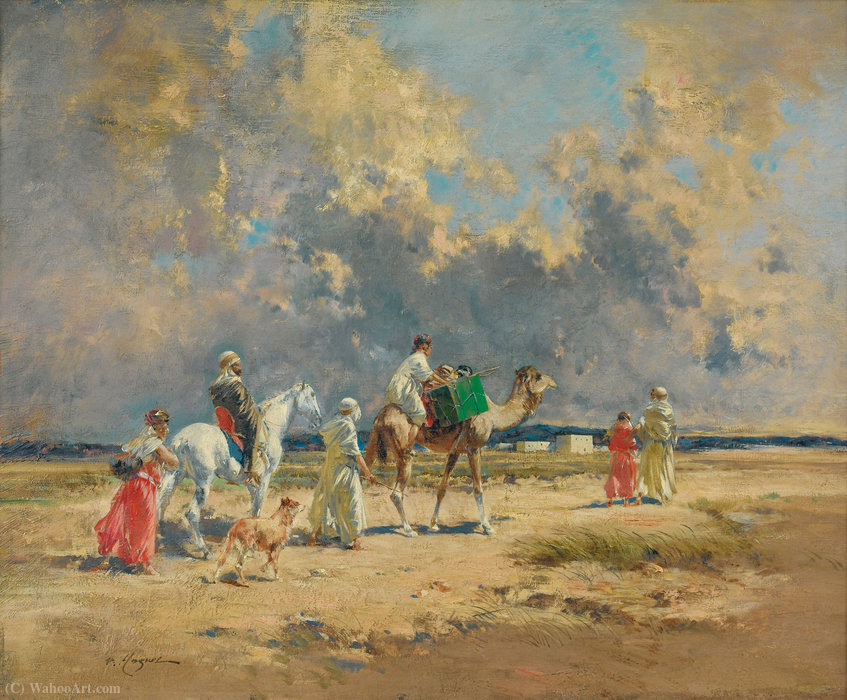 The Caravan — Victor Pierre Huguet