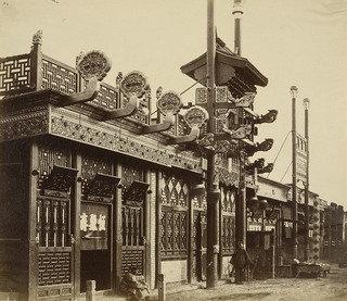 Shops And Street, Chinese City Of Peking — Felice Beato