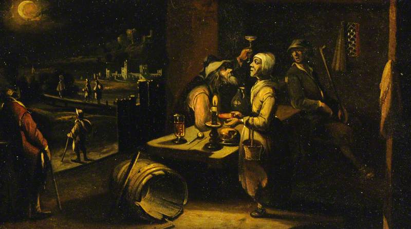 A Man And Woman At Table — Hendrick Van Steenwijck The Younger
