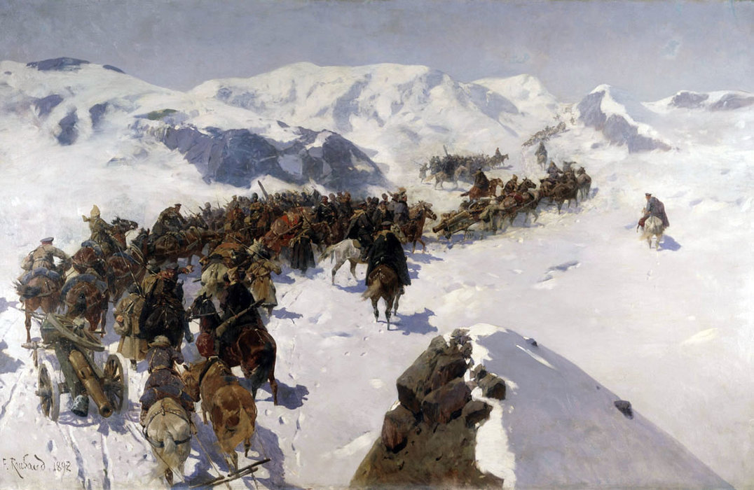 Passage Of Prince Argutinskiy Through The Caucasian Ridge — Franz Roubaud