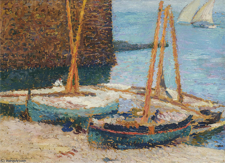 Bateaux Entree Du Port Collioure — Henri Jean Guillaume Martin
