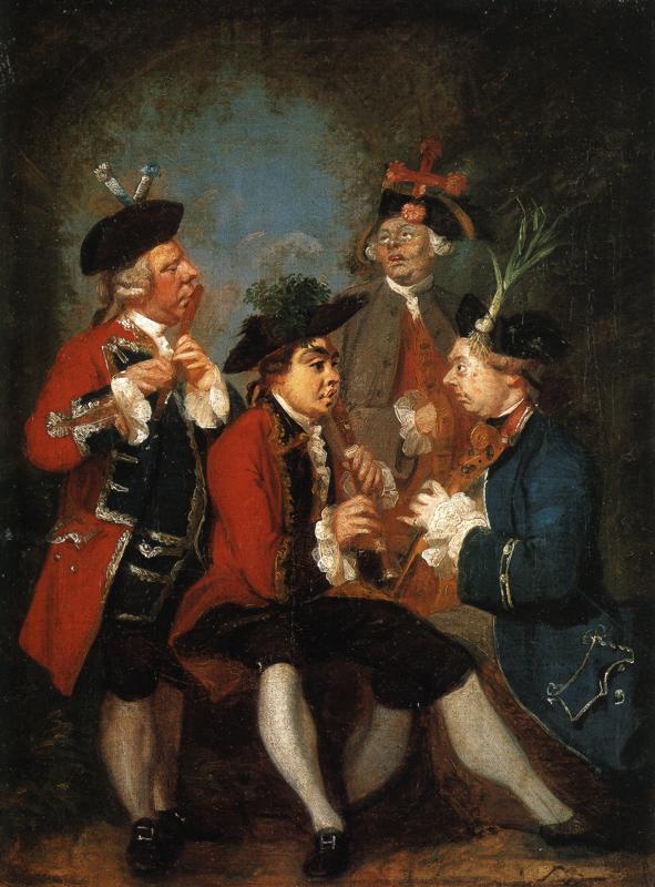 Sir Thomas Kennedy, James Caulfeild, Mr. Ward And Mr. Phelps — Sir Joshua Reynolds