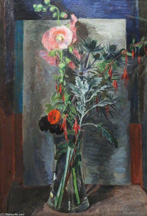 Flowers In A Glass Vase — Vanessa Bell