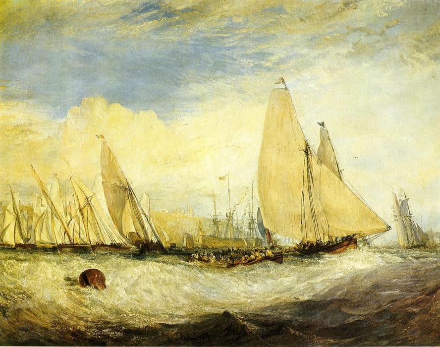 East Cowes Castle, The Seat Of J. Nash, Esq.; The Regatta Beating To Windward — Joseph Mallord William Turner