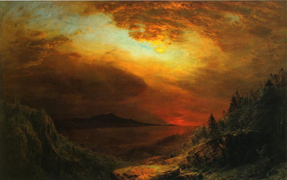Twilight Mount Desert Island, Maine — Frederic Edwin Church