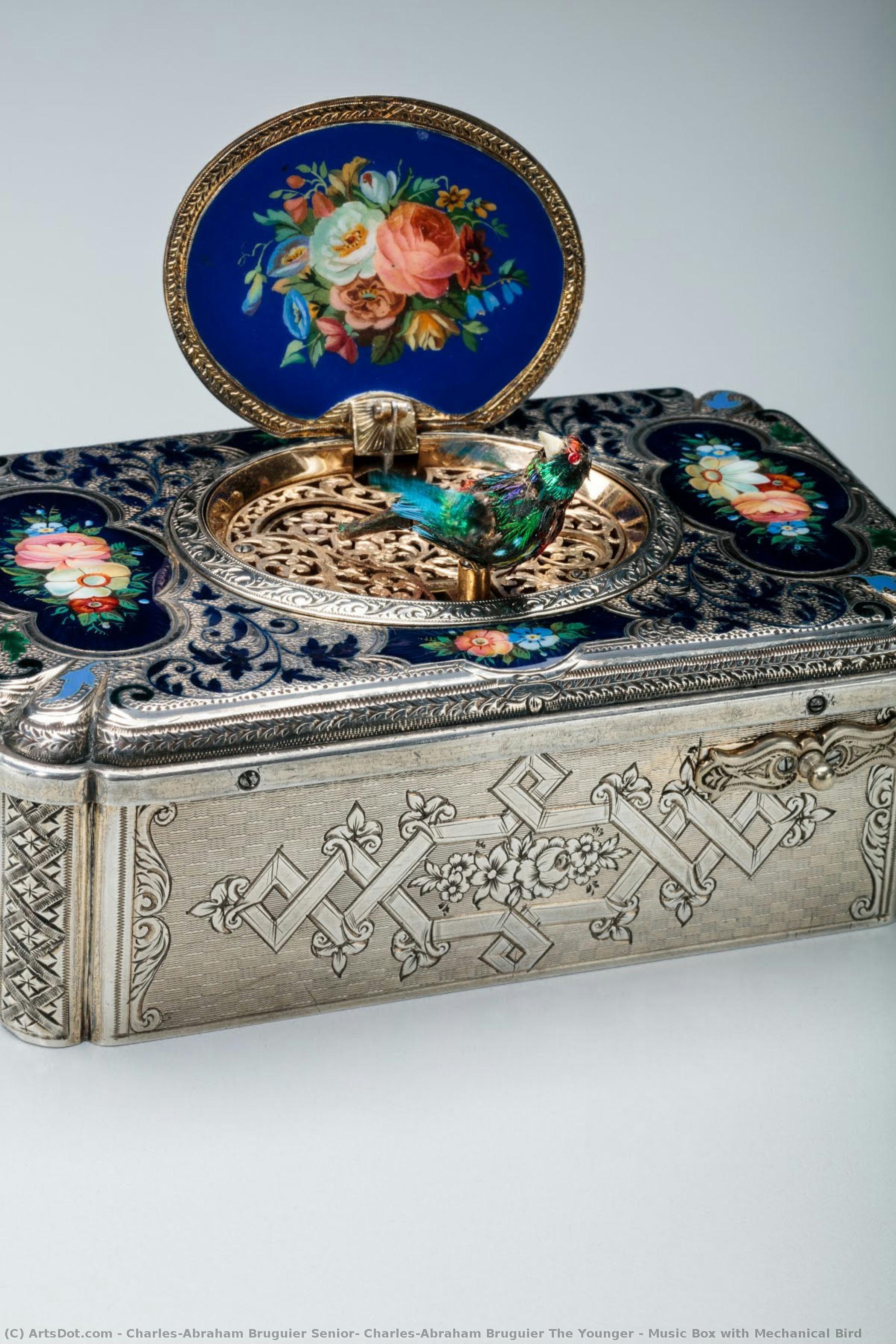 Music Box With Mechanical Bird — Charles-abraham Bruguier Senior, Charles-abraham Bruguier The Younger