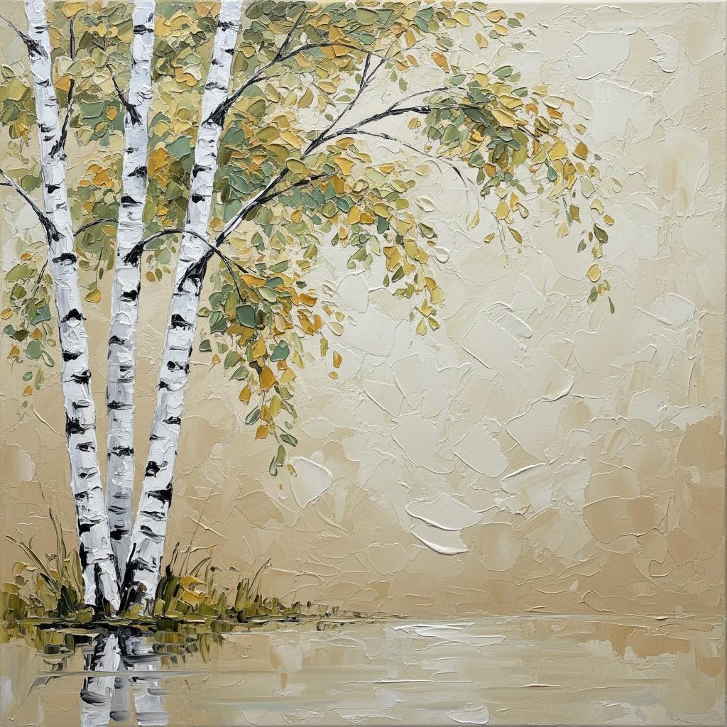 Ethereal Echoes Of Birch Amidst The Tactile Silence Of Morning Mist — David Moreau
