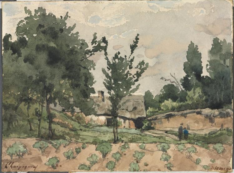 Landscape With Farmhouse — Henri-joseph Harpignies
