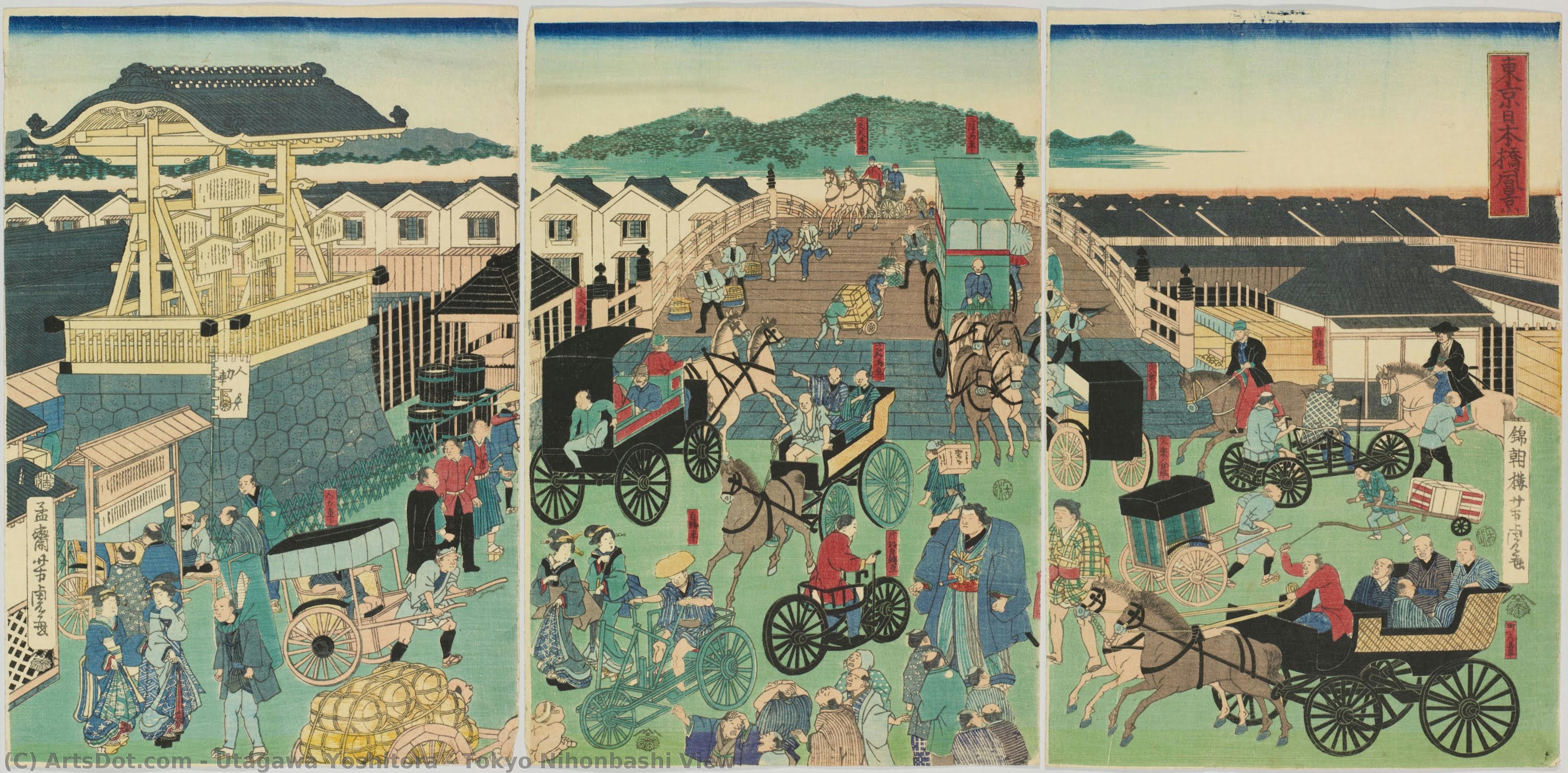 Tokyo Nihonbashi View — Utagawa Yoshitora