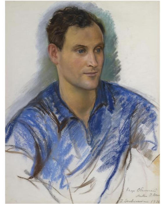 Portrait Of Prince Vsevolod Obolensky — Zinaida Serebriakova