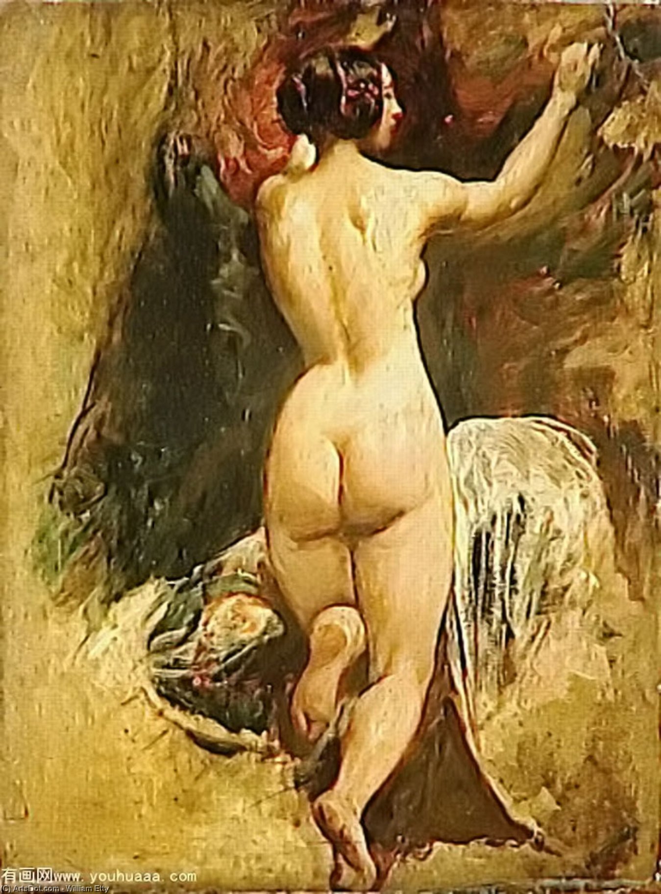 Nude Woman From Behind — William Etty