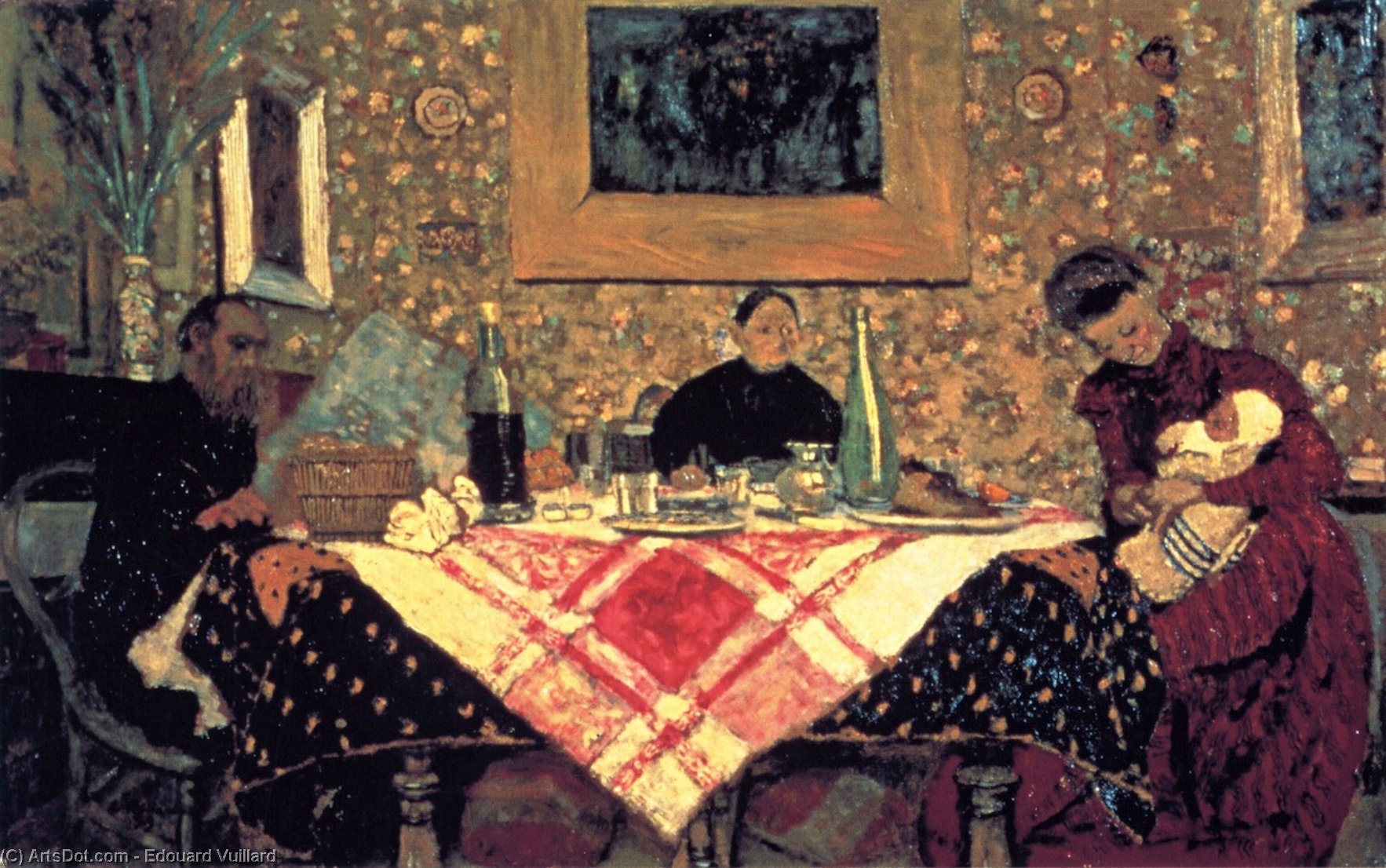 Family Lunch (also Known As The Roussel Family At Table) — ジャン＝エドゥアール・ヴュイヤール