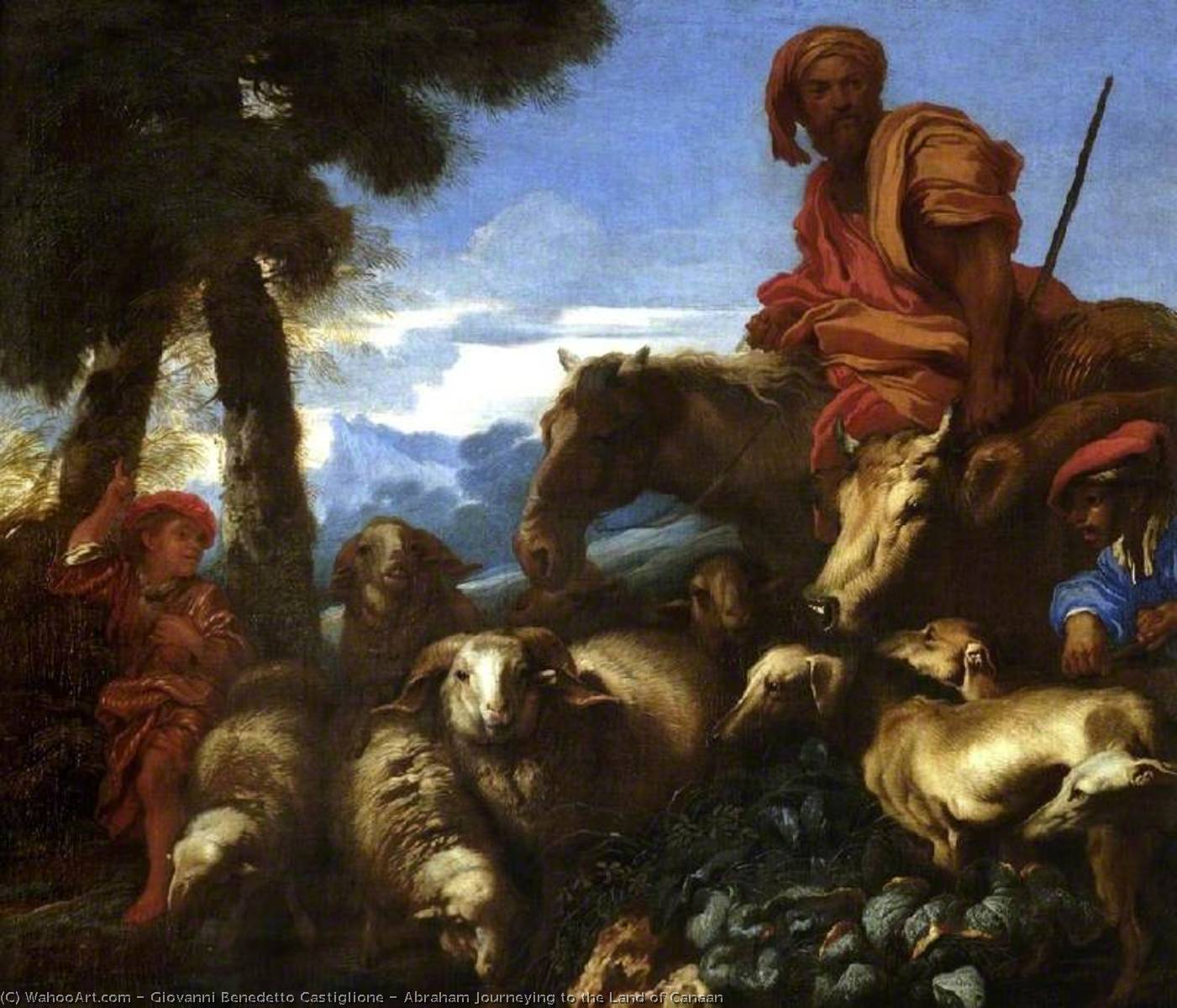 Abraham Journeying To The Land Of Canaan — Giovanni Benedetto Castiglione