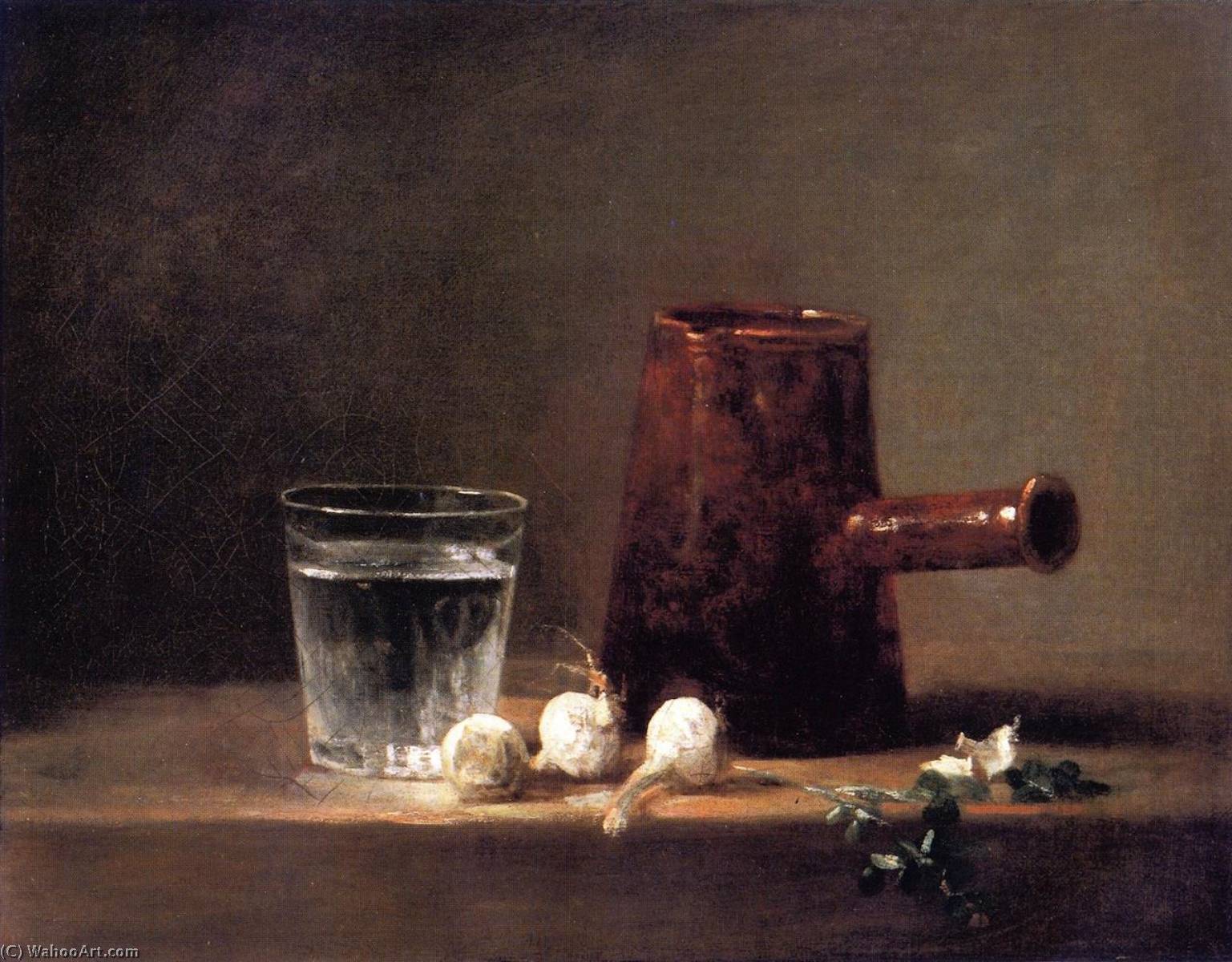 Glass Of Water And Coffee Pot — Jean-baptiste-siméon Chardin