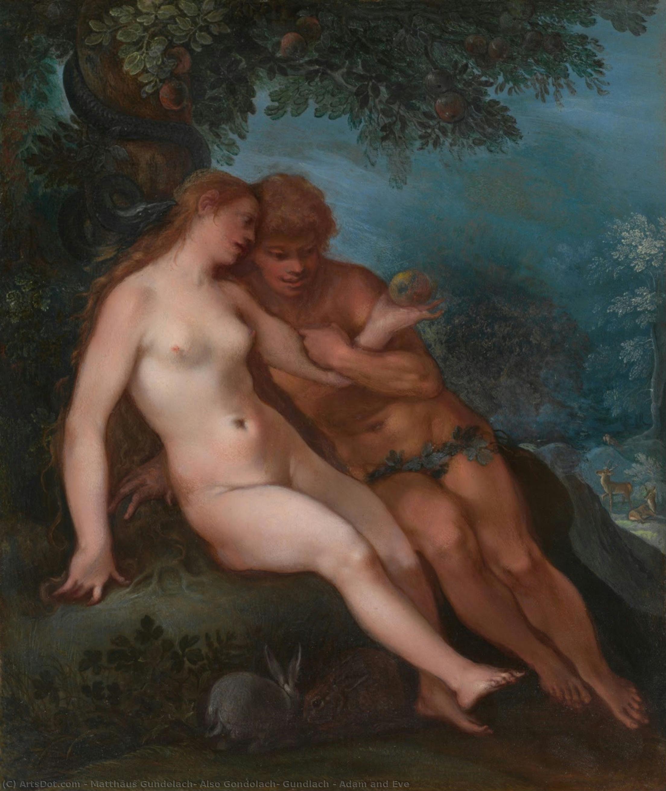 Adam And Eve — Matthäus Gundelach, Also Gondolach, Gundlach