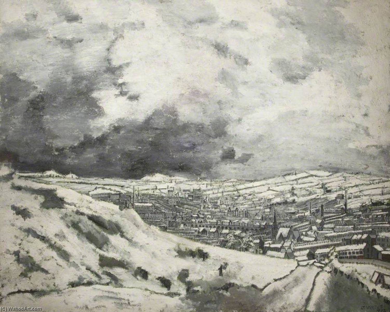 Accrington From The Coppice — John Virtue
