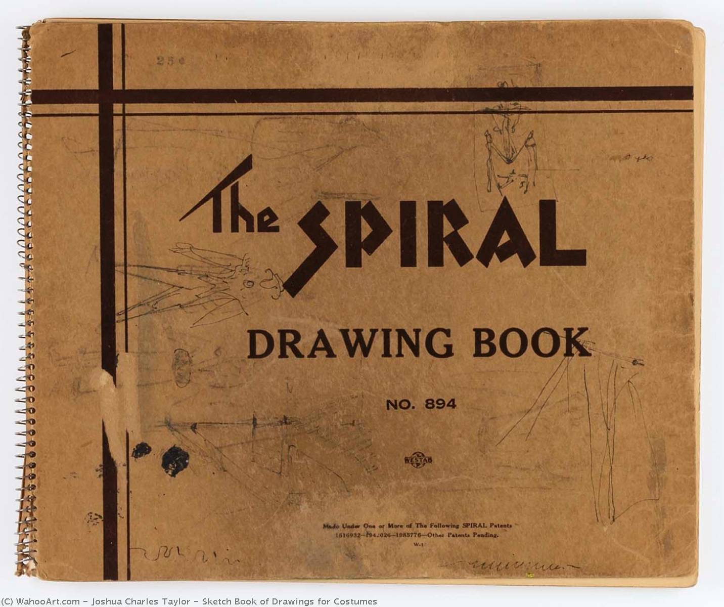 Sketch Book Of Drawings For Costumes — Joshua Charles Taylor