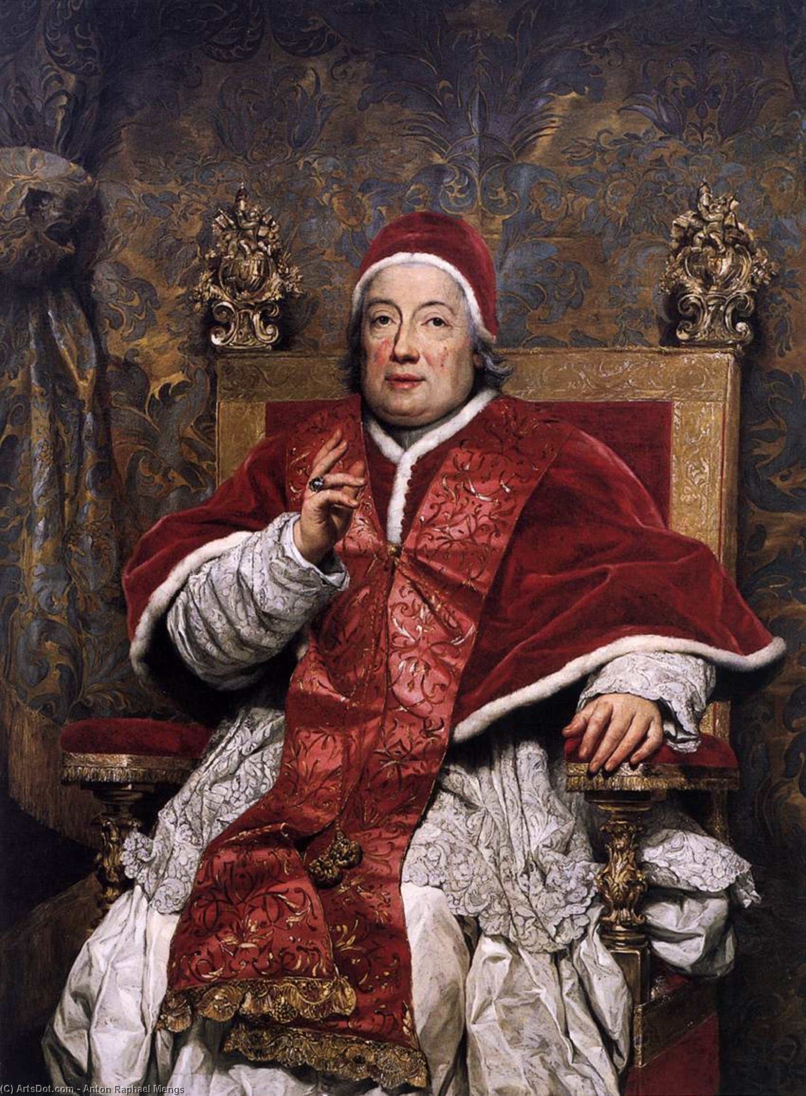 Portrait Of Clement Xiii Rezzonico — Anton Raphael Mengs