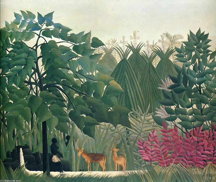 The Waterfall — Henri Julien Félix Rousseau (le Douanier)