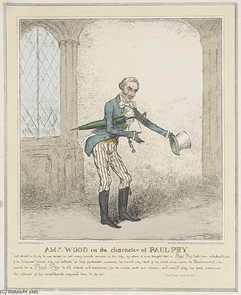 Ald Wood In The Character Of Paul — Isaac Robert Cruikshank