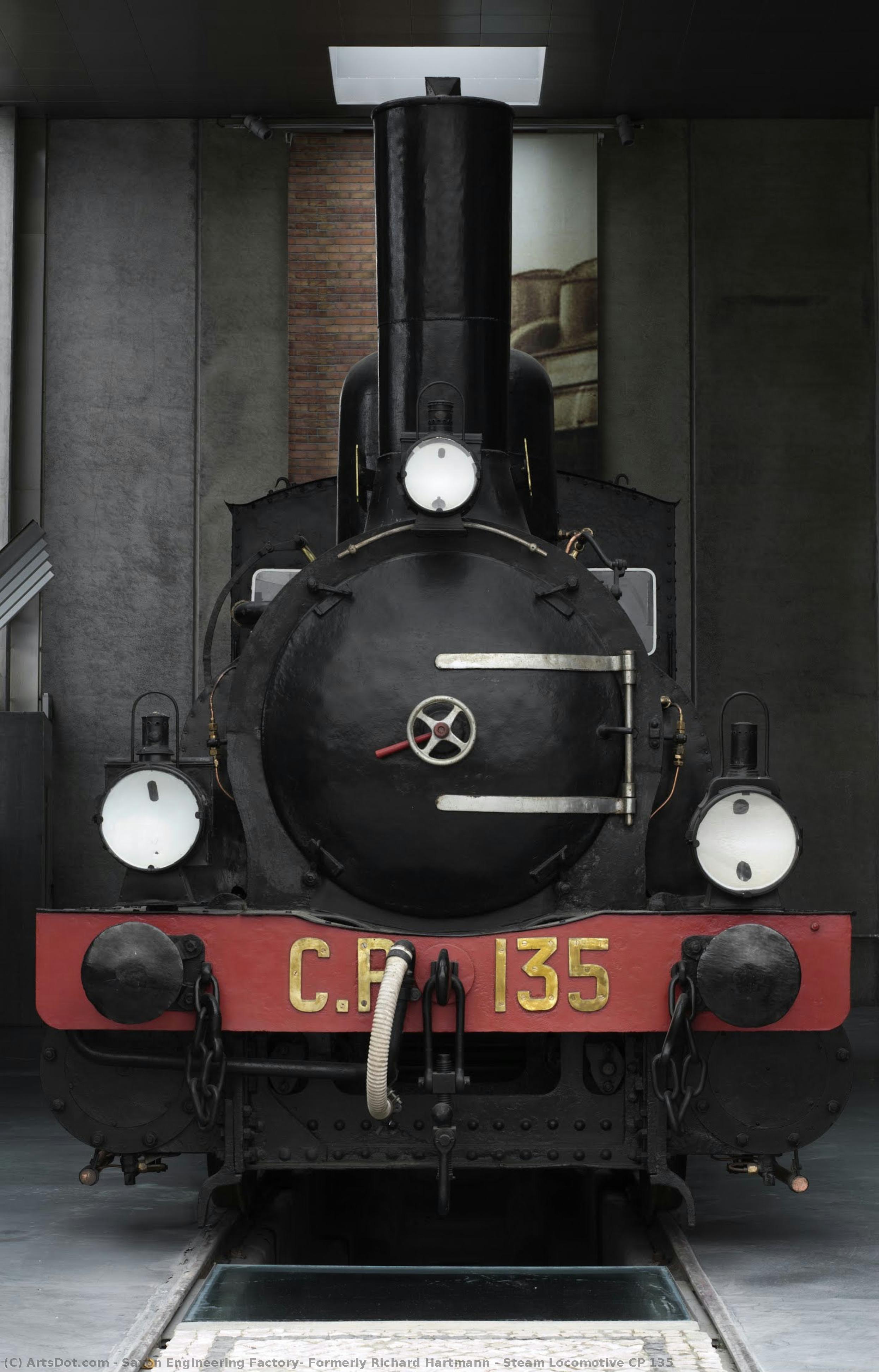 Steam Locomotive Cp 135 — Saxon Engineering Factory, Formerly Richard Hartmann