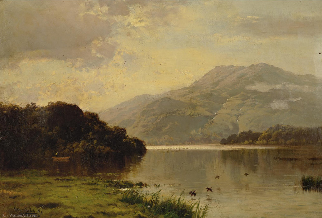 A View Across The Hudson — Arthur Parton