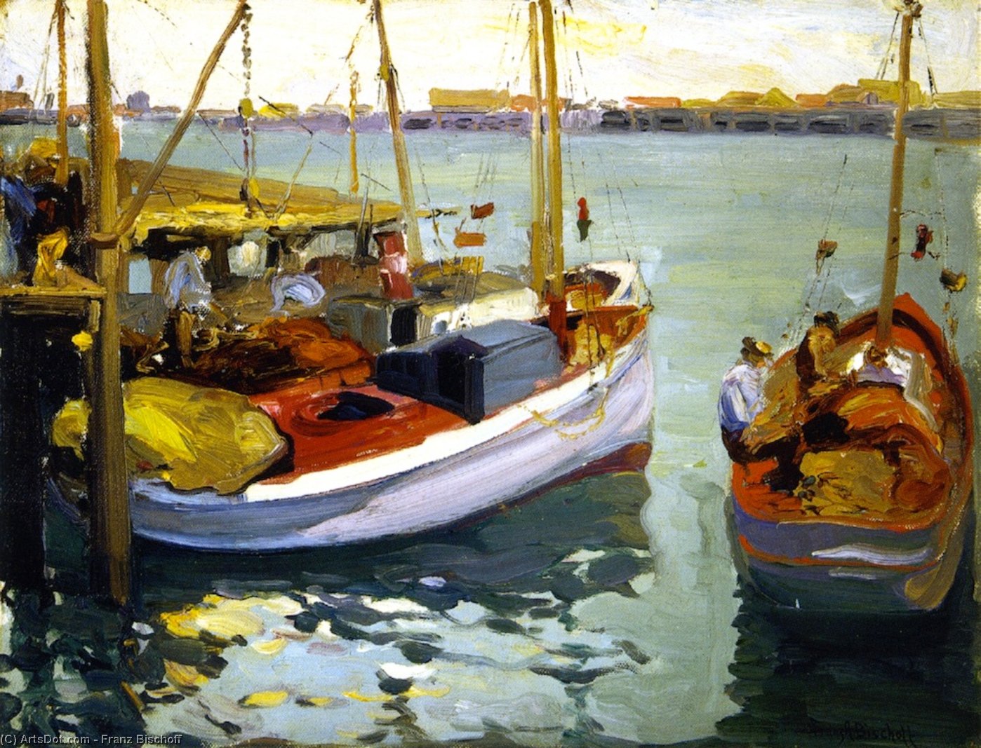 Fishing Boats, L. A. Harbor — Franz Bischoff
