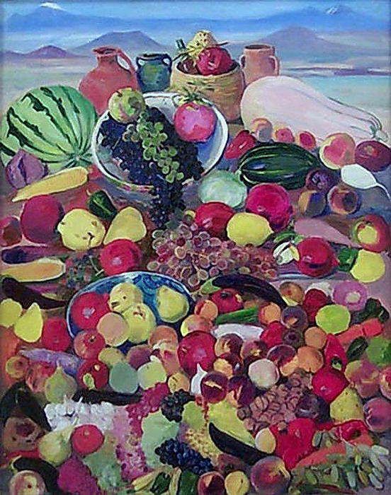 The Fruits From Rocky Slopes Of Aragats — Martiros Sarian