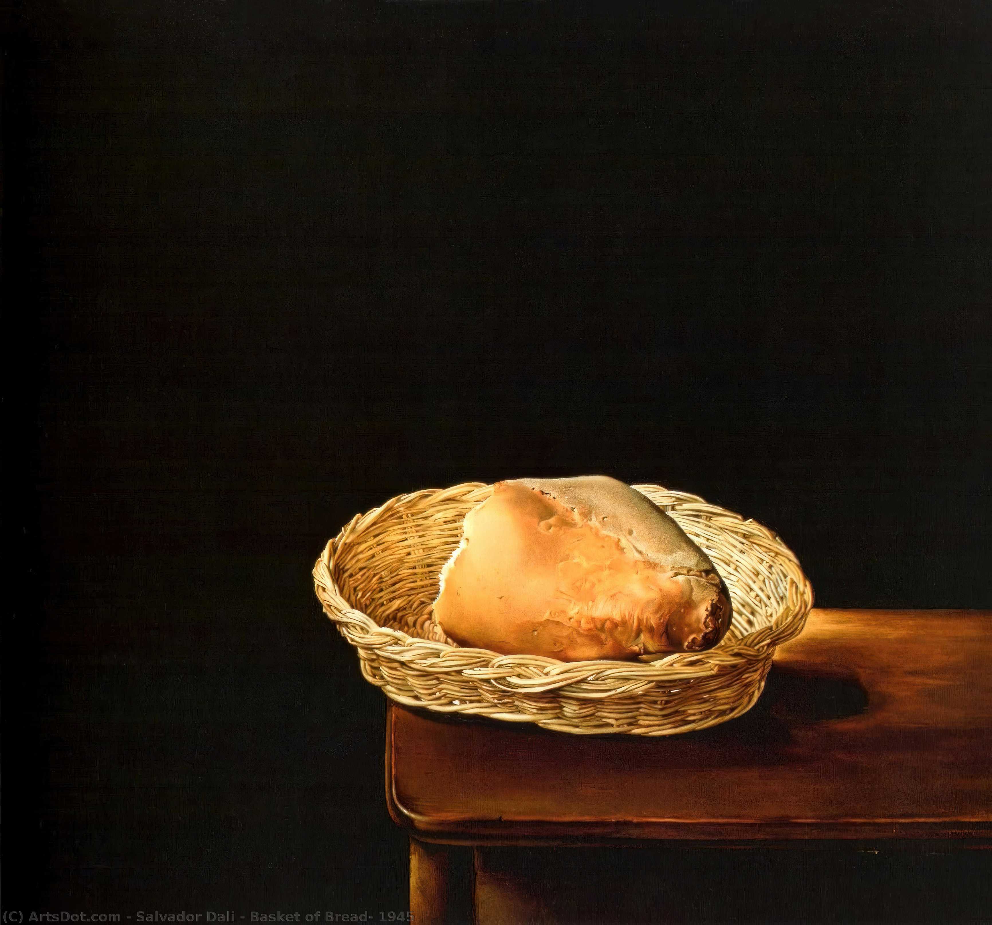 Basket Of Bread, 1945 — Salvador Dalí