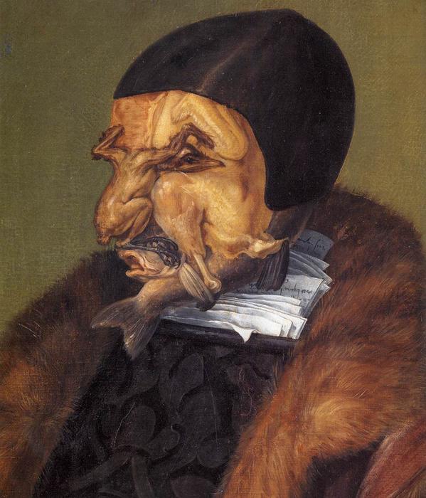 The Jurist (detail) — Giuseppe Arcimboldo