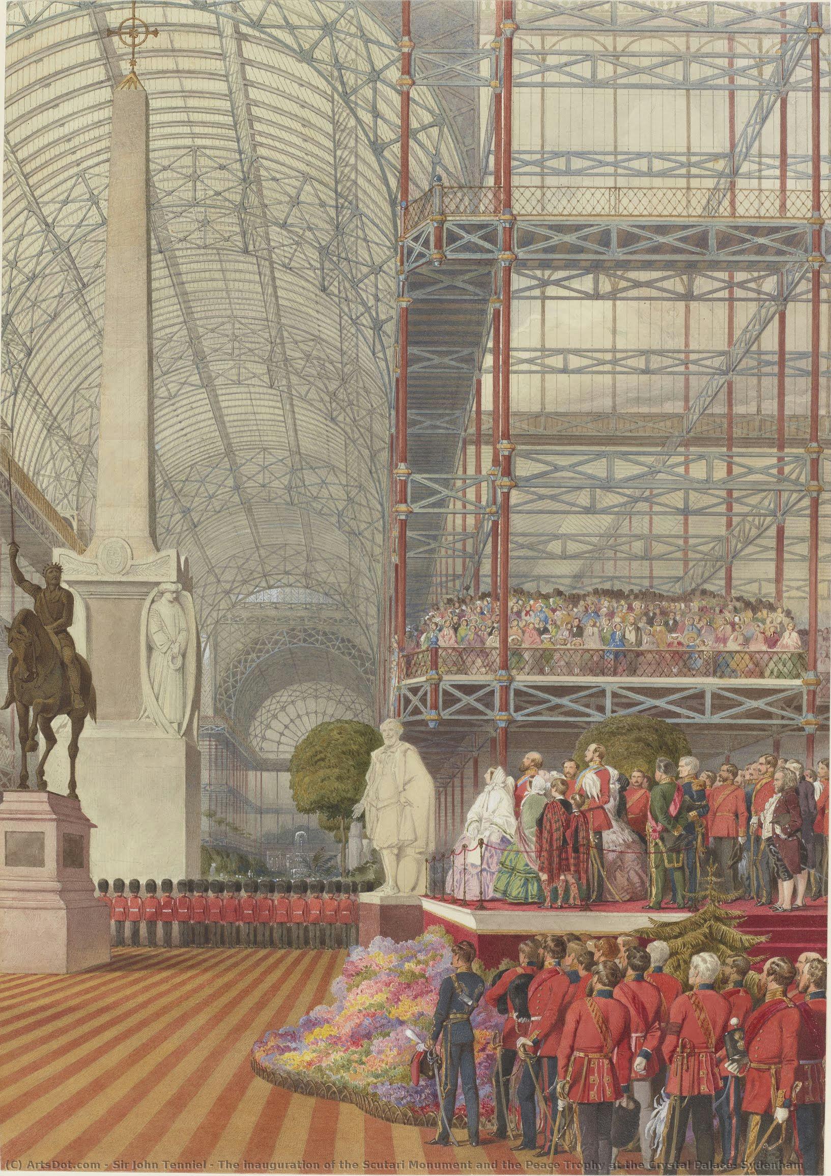 Die Einweihung Des Scutari-denkmals Und Des Friedenstrophäe Im Crystal Palace, Sydenham — Sir John Tenniel