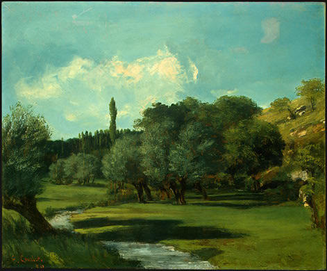 La Bretonnerie In The Department Of Indre — Gustave Courbet