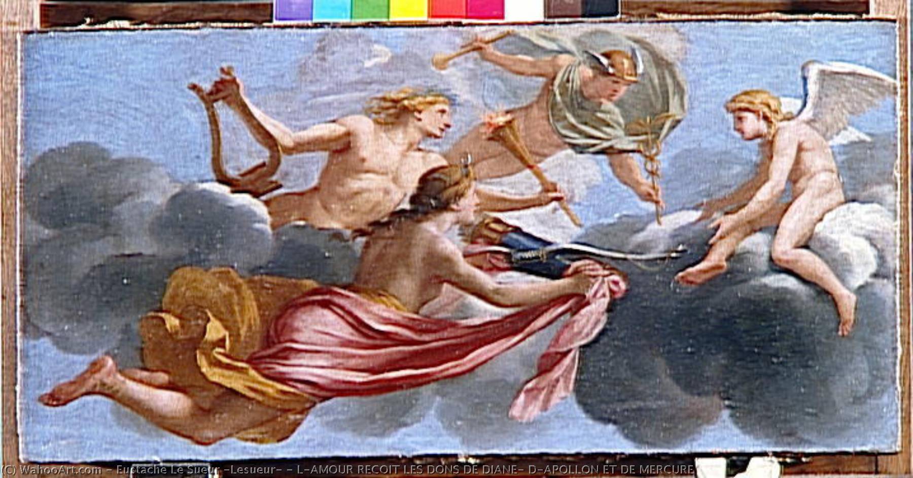 L'amour Recoit Les Dons De Diane, D'apollon Et De Mercure — Eustache Le Sueur (lesueur)