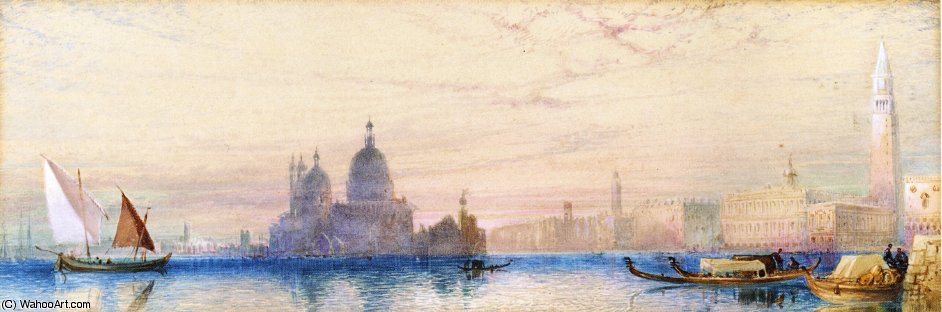 The Dogana And The Church Of Santa Maria Della Salulte - Venice — William Collingwood Smith