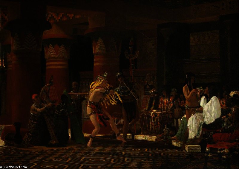 Pastime In Ancient Egypt Three Thousand Years Ago — Lourens Alma Tadema