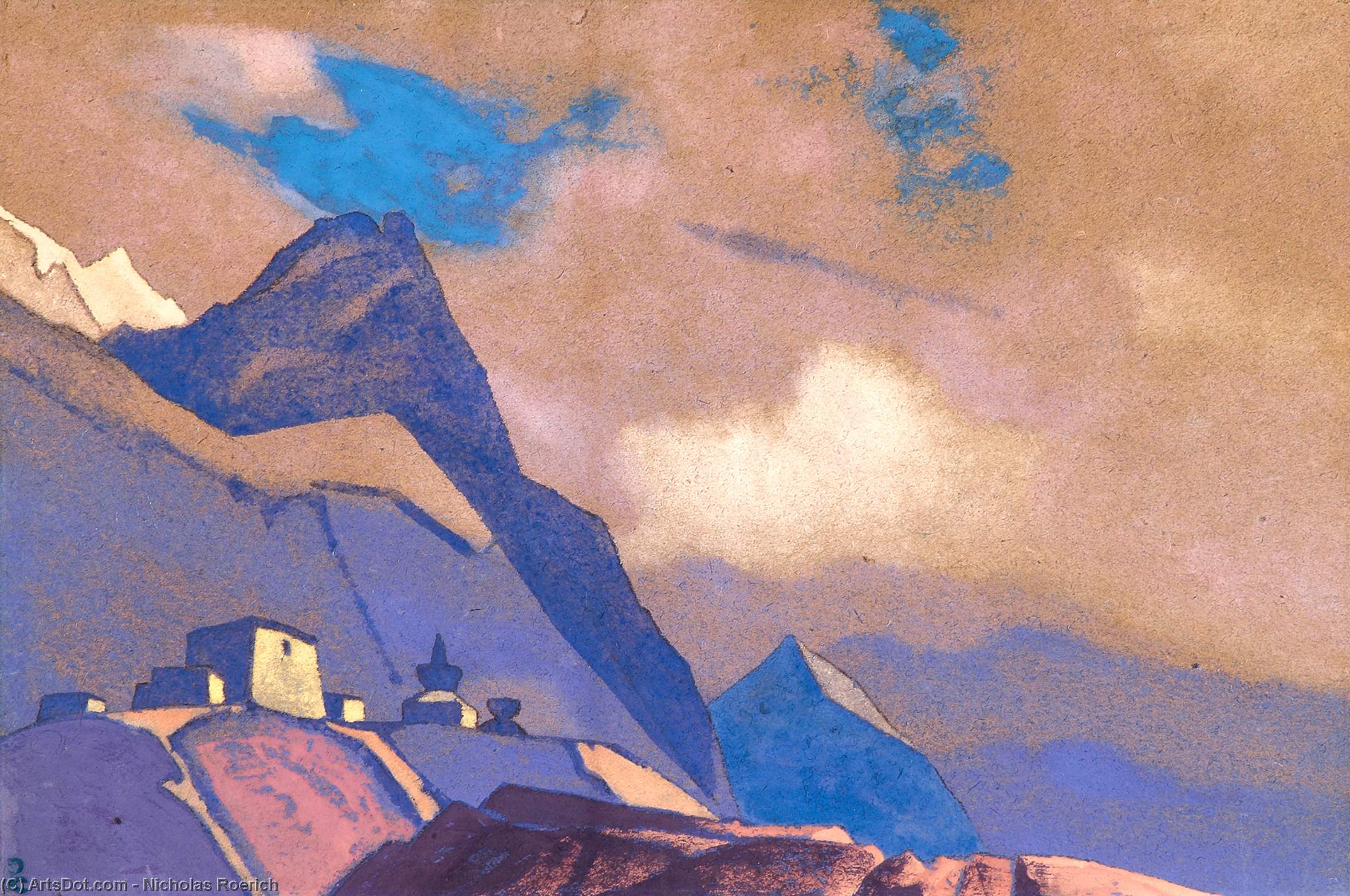 Tibet. At Brahmaputra. — Nikola Roerić