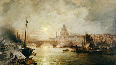 The Pool Of London — Franz Richard Unterberger