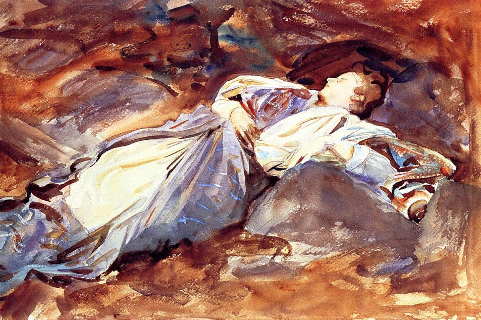 Schlafende Violette — John Singer Sargent