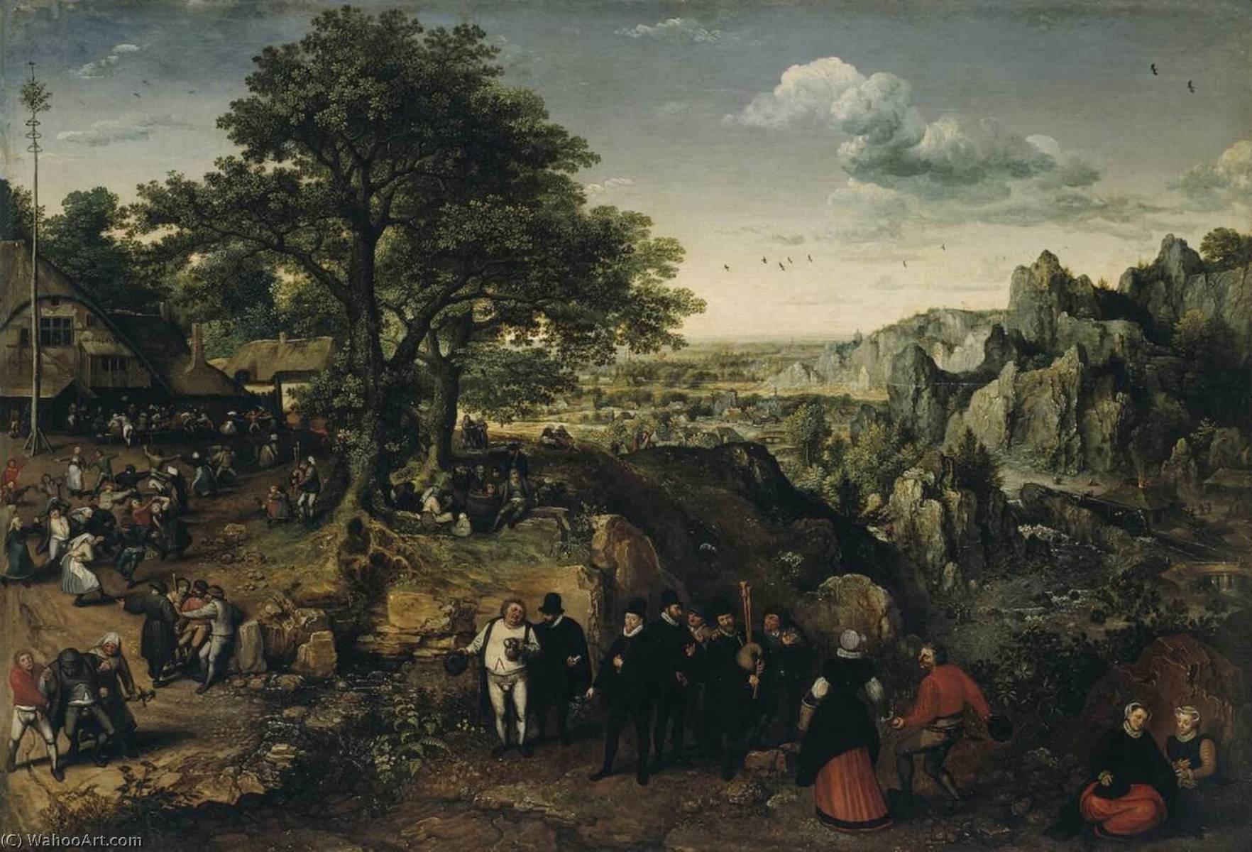 Landscape With A Rural Festival — Lucas Van Valckenborch I
