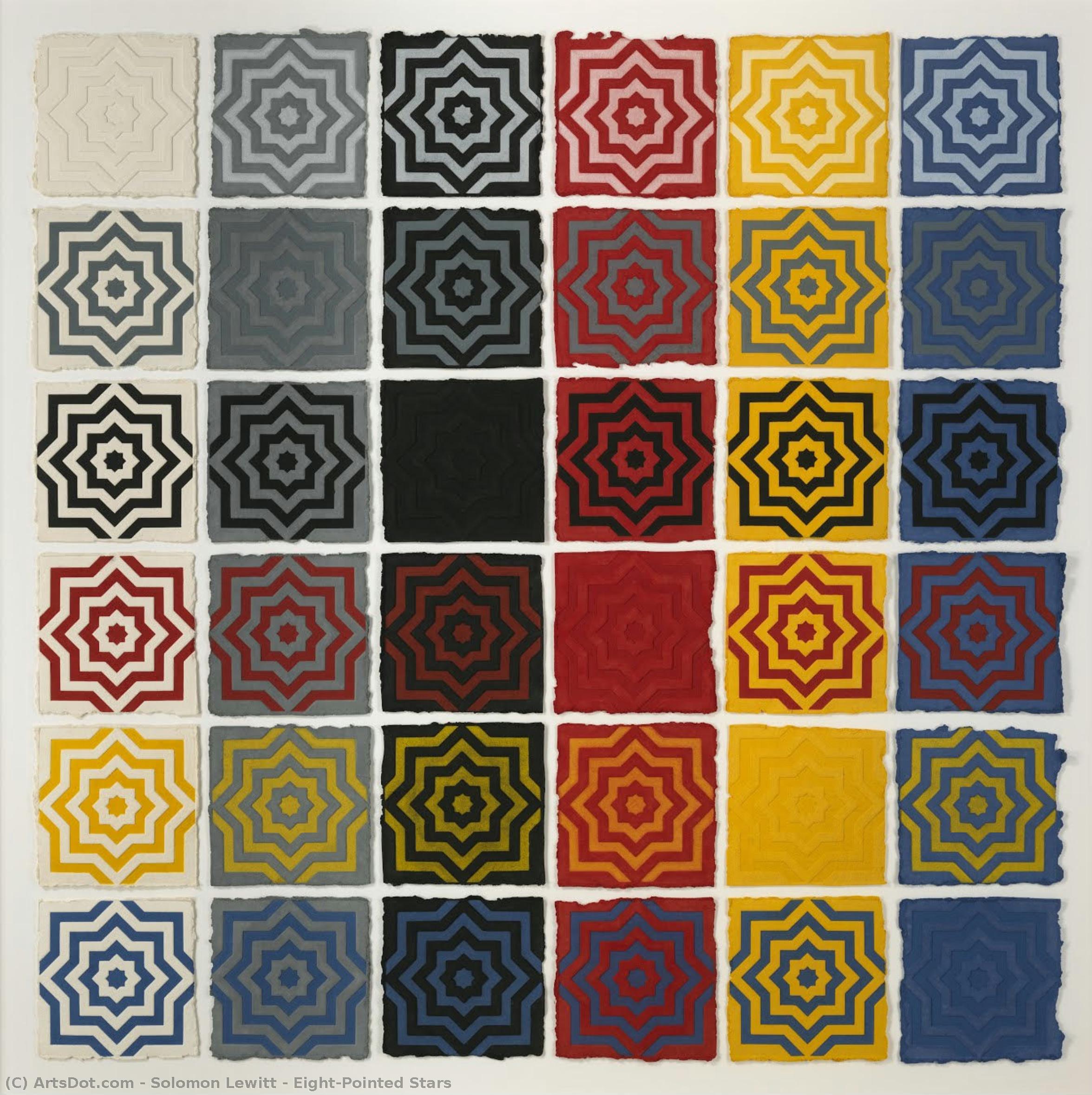 Eight-pointed Stars — Solomon Lewitt