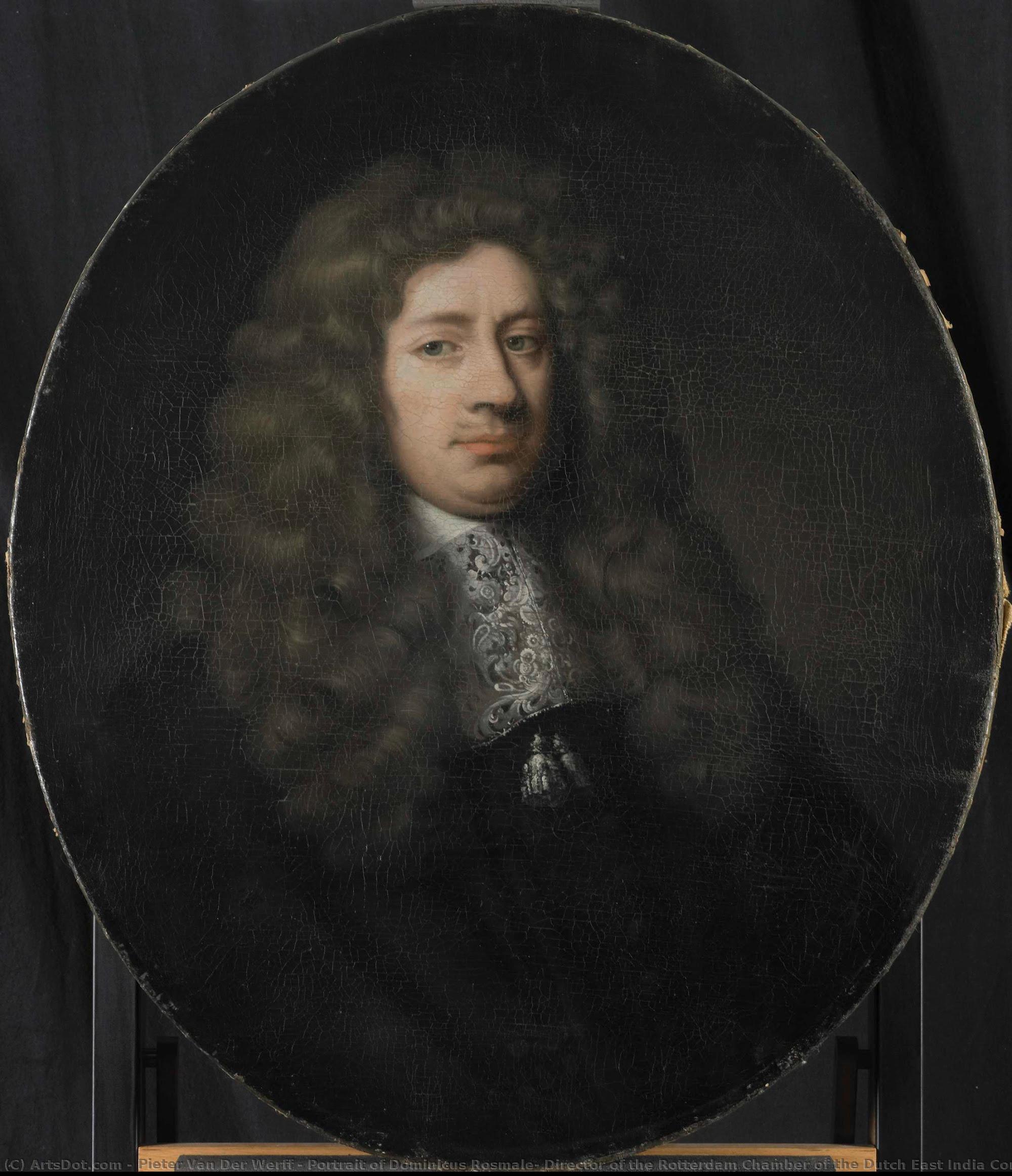 Portrait Of Dominicus Rosmale, Director Of The Rotterdam Chamber Of The Dutch East India Company, Elected 1677, Pieter Van Der Werff, 1695 - 1722 — Pieter Van Der Werff