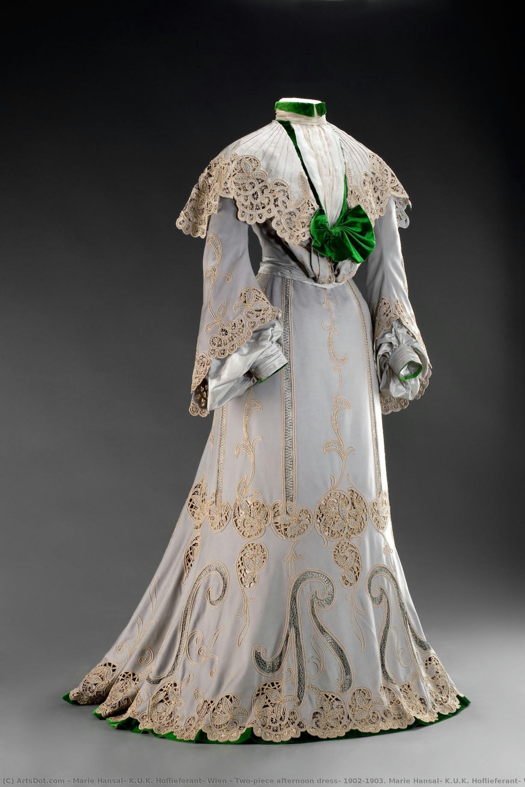 Two-piece Afternoon Dress, 1902–1903. Marie Hansal, K.u.k. Hoflieferant, Vienna — Marie Hansal, K.u.k. Hoflieferant, Wien