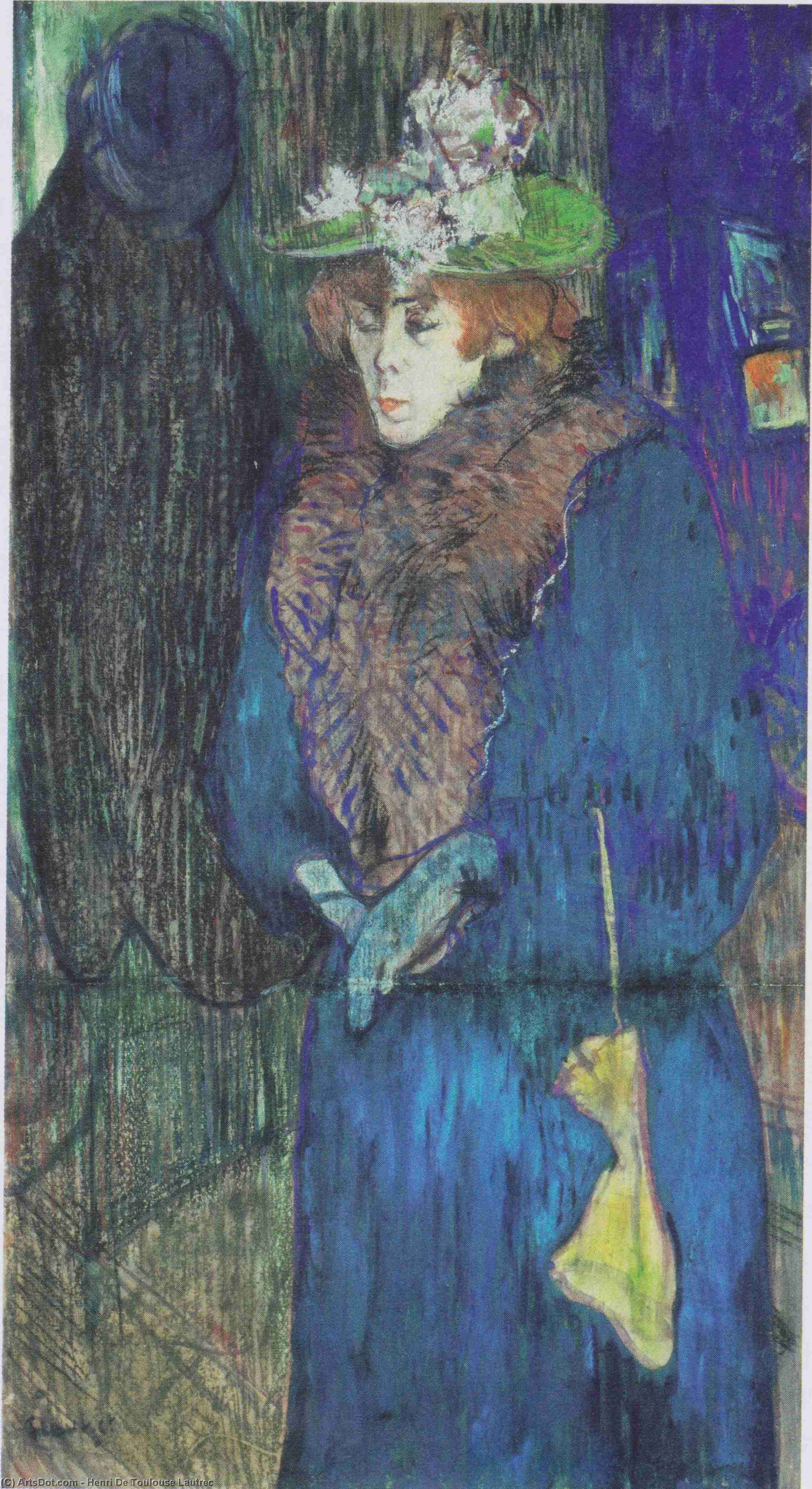 Jane Avril Enter The Moulin Rouge — Henri De Toulouse-lautrec
