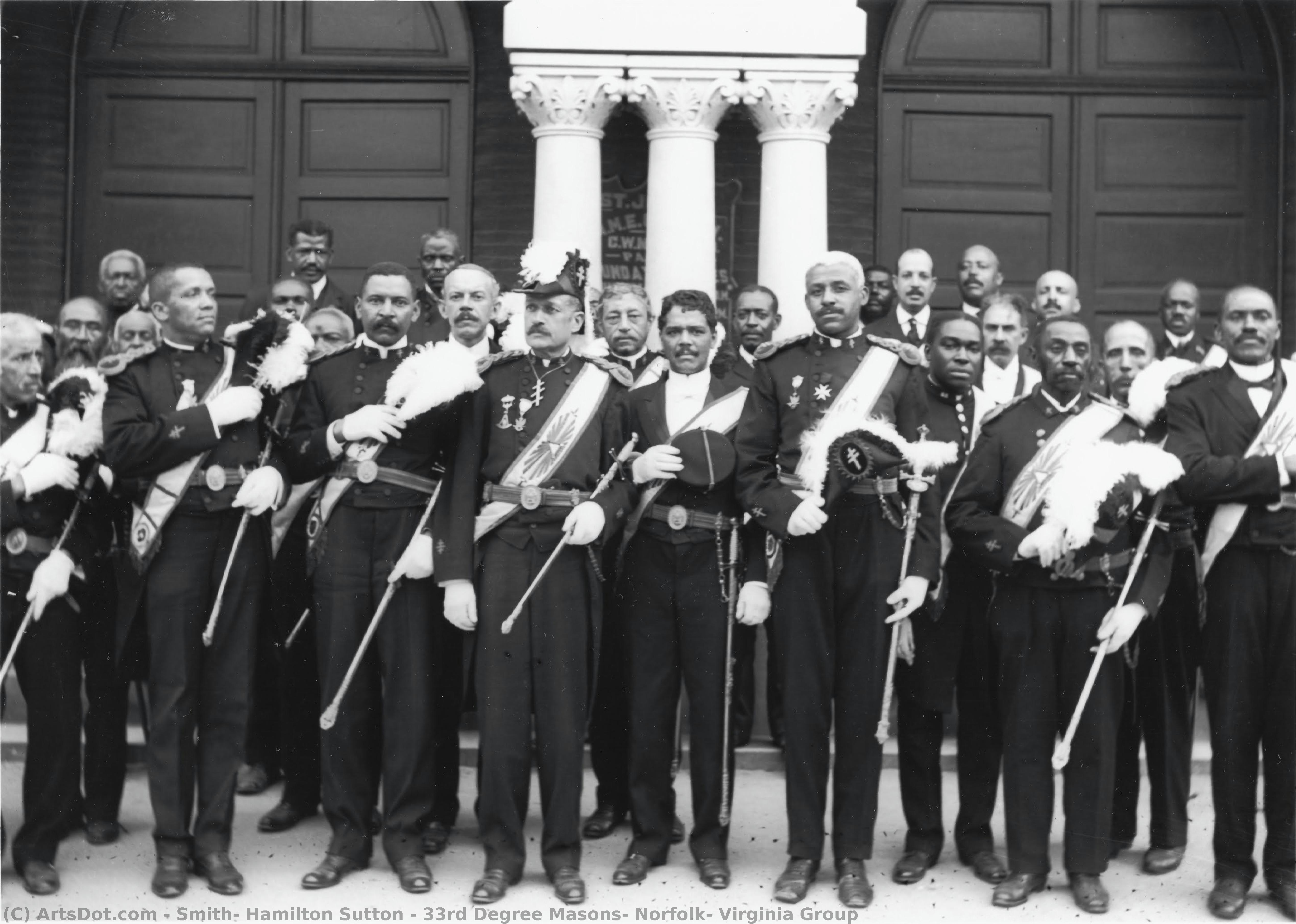 33rd Degree Masons, Norfolk, Virginia Group — Hamilton Sutton Smith