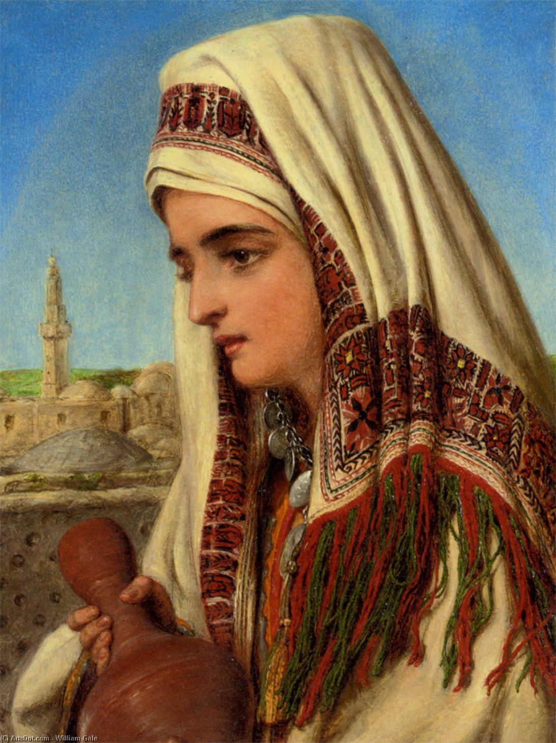 An Arab Woman With A Head Shawl — William Gale