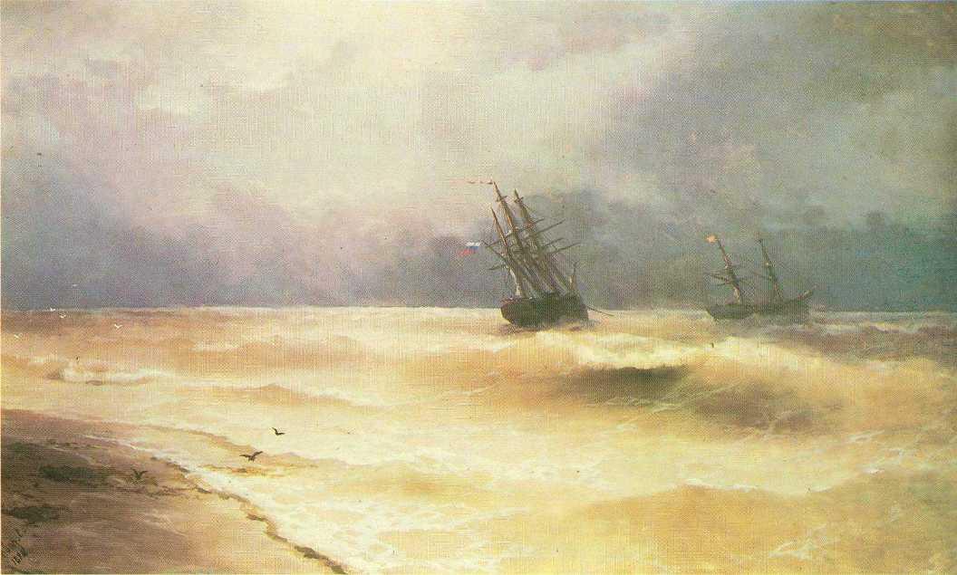 Surf Near Coast Of Crimea — Ivan Konstantinovich Aivazovsky