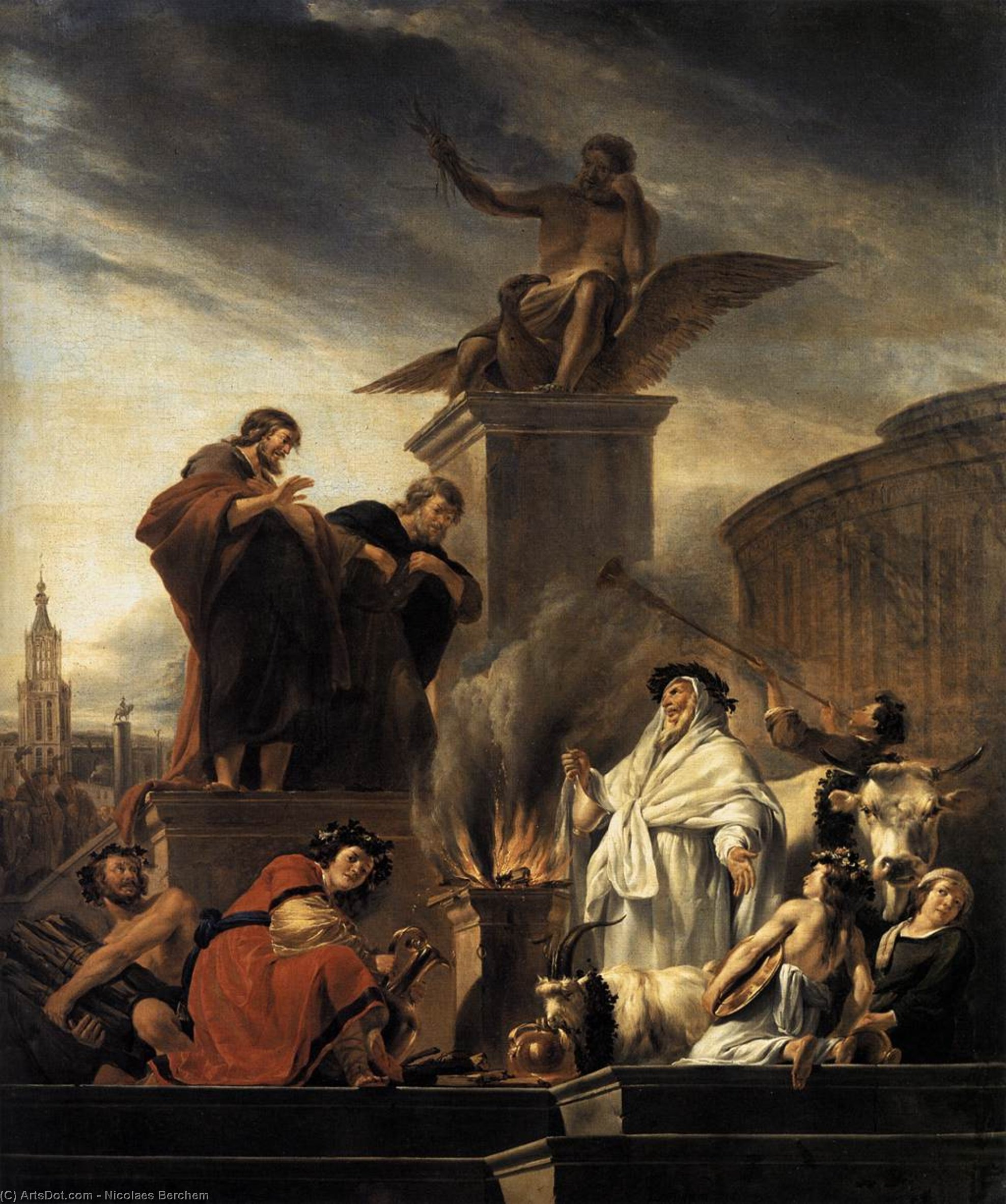 Paul And Barnabas At Lystra — Nicolaes Pietersz. Berchem